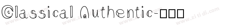 Classical Authentic字体转换